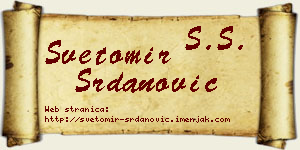 Svetomir Srdanović vizit kartica